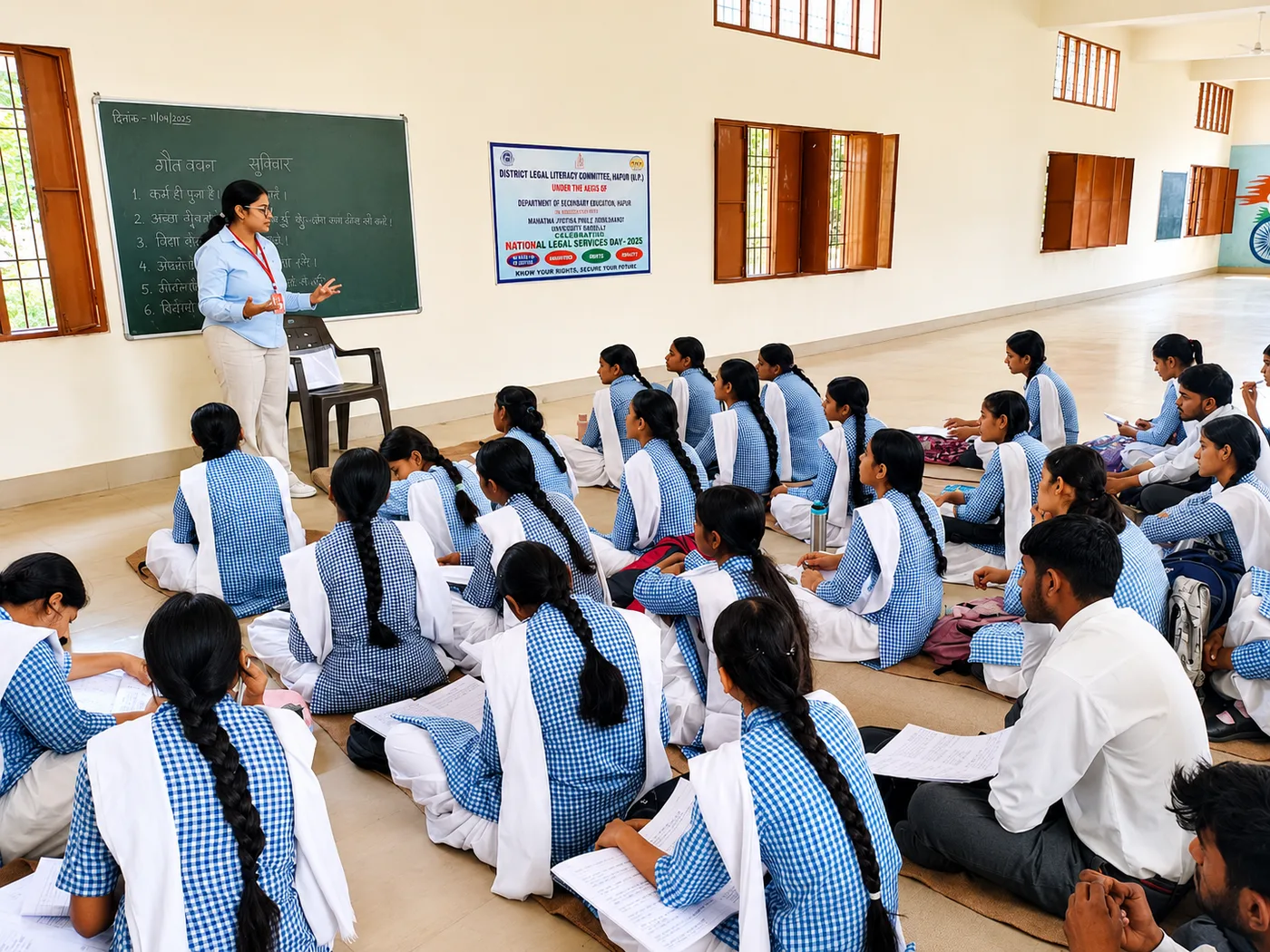Students taking part in an interactive EduPath career-guidance session