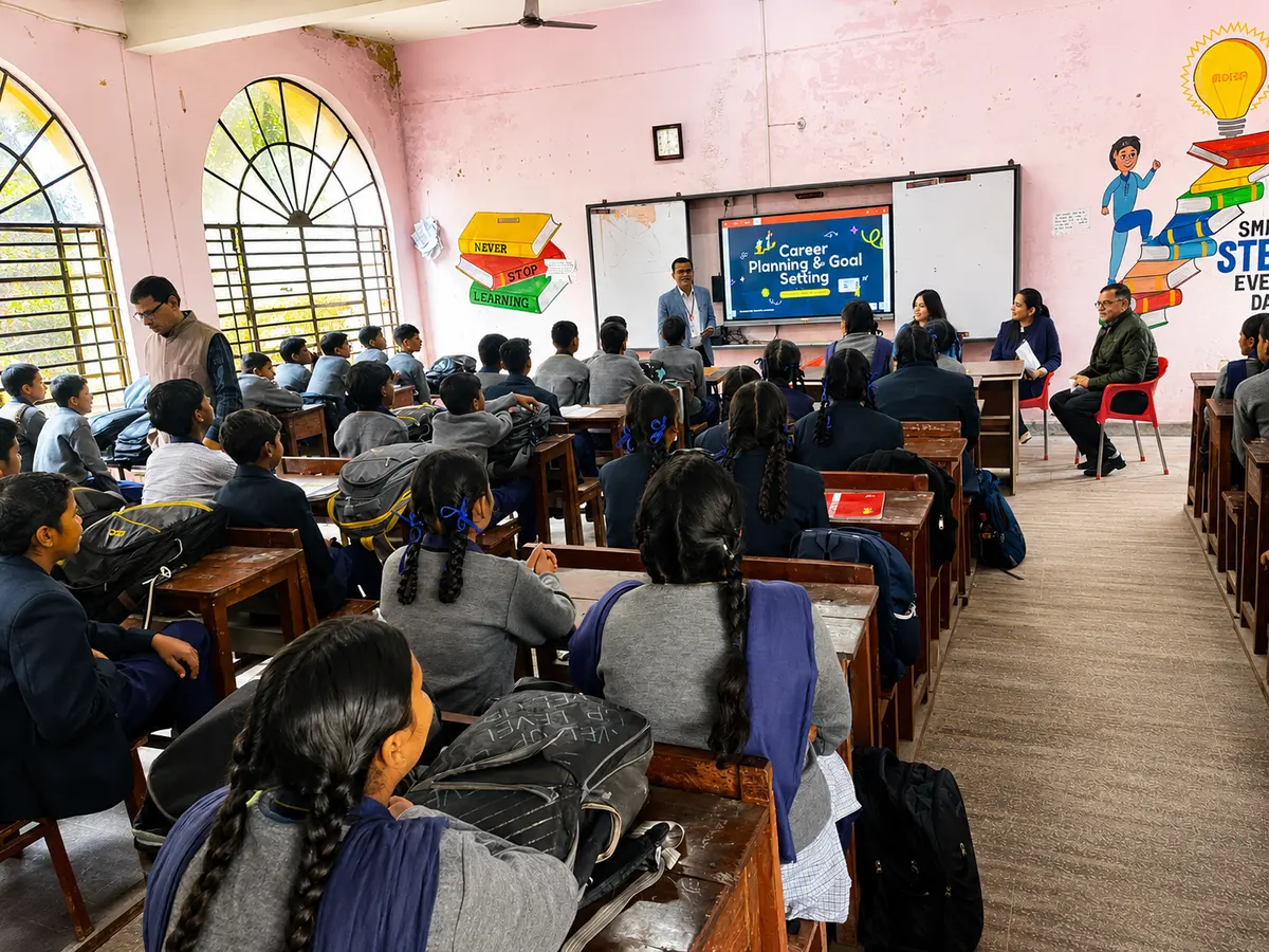 Students at an EduPath career-guidance session